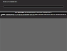 Tablet Screenshot of kleinstdiesel.de